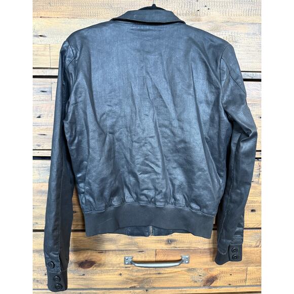 CULT OF INDIVIDUALITY Women's Moto Black Bomber Jacket Sz S - Picture 3 of 10